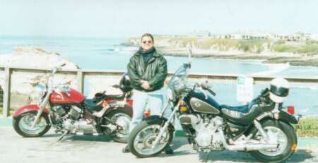 Janis' Husband & their V-Star Classic and Vulcan 750