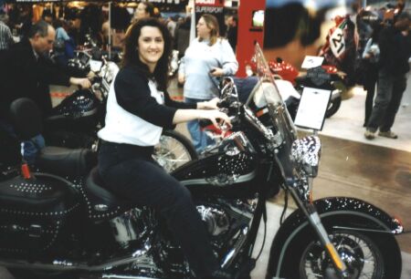 Melissa at the Cleveland International Motorcycle Show